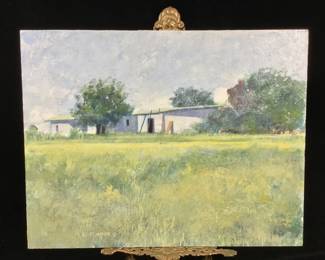 Ed Pointer Kansas regionalist, Wichita resident original painting