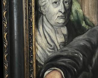 Finely Detailed painting of a scholarly gentleman - oil on canvas