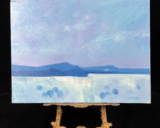 Ed Pointer Kansas regionalist, Wichita resident original painting