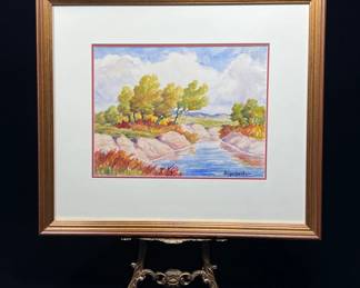 Original signed watercolor painting by Birger Sandzen
