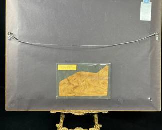 Back: Frank Schlitzer incredibly detailed watercolor painting of Christ carrying the cross on the way to Calvary