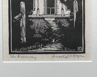 Herschel Logan Prairie Printmaker original signed work
