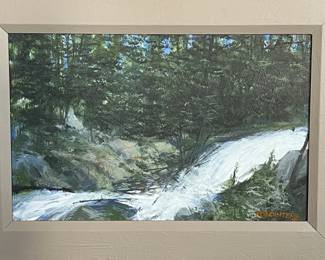 Ed Pointer Kansas regionalist, Wichita resident original painting