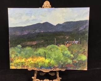 Ed Pointer Kansas regionalist, Wichita resident original painting