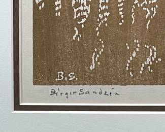 Nailhead original signed print by Birger Sandzen