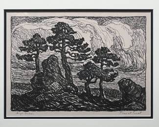 Original signed print by Birger Sandzen