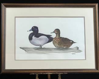 Thimmesch Original Waterfowl Ducks Painting By Listed Artist