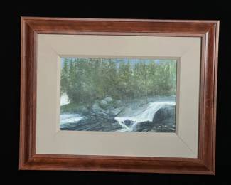 Ed Pointer Kansas regionalist, Wichita resident original painting