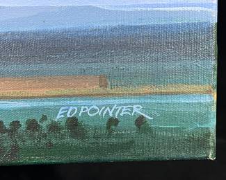Ed Pointer Kansas regionalist, Wichita resident original painting