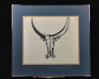 Early Ed Pointer Kansas regionalist, Wichita resident original painting