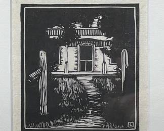 Herschel Logan Prairie Printmaker original signed work