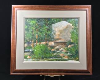 Ed Pointer Kansas regionalist, Wichita resident original painting