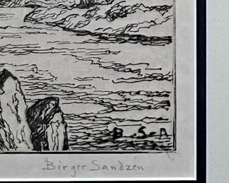 Original signed print by Birger Sandzen