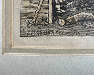 Detail: Antique Harper’s Weekly Illustration Limestone In Kansas