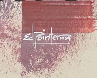 Vintage 1959 Ed Pointer Kansas regionalist, Wichita resident original painting