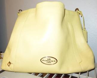 Yellow Coach Handbag Purse
