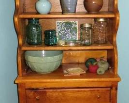 4 Tier Country Cupboard with Heart Shaped Doors