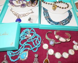 Carolyn Pollack Southwestern Style Sterling Gemstone Necklaces, Bracelets, Pendants