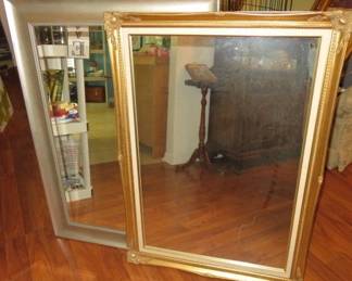 Silver & Gilt Frame Wall Mirrors 