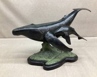 Humpback Whale w/Calf Bronze Sculpture