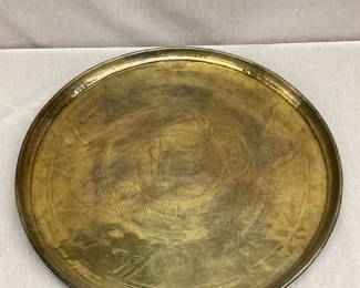 27" Eastern Brass Tray