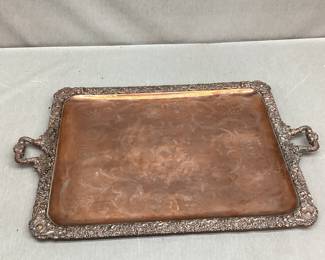 "De-silvered" Copper Tray