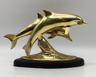 10" Brass Dolphins