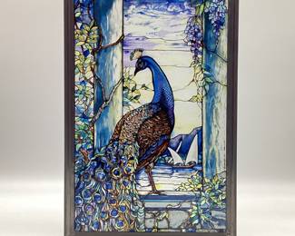 Louis C. Tiffany Peacock Stained Glass
