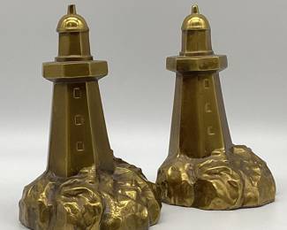 PM Craftsman Bronze Lighthouse Bookends
