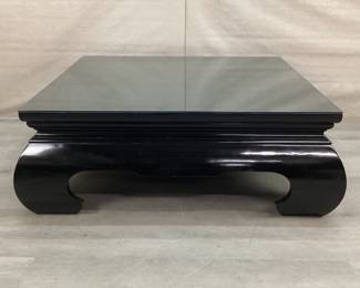 Large Lacquered Wood Coffee Table