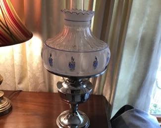 Aladdin #23 Chrome Oil Lamp