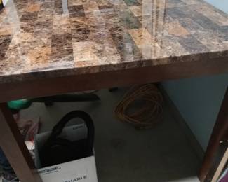 Square Resin Tall Table