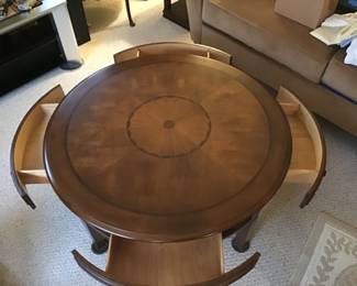 Large Coffee Table pictured with drawers open