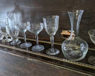 Decanter and glasses