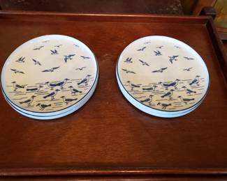 PLATES WITH SES GULLS