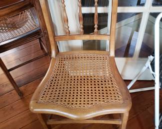 SIDE CHAIR WITH CANED SEAT