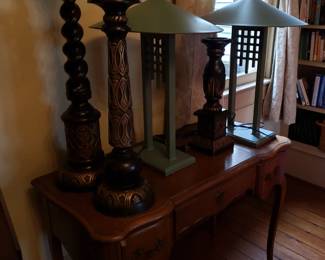 LAMPS AND CANDLE STICKS