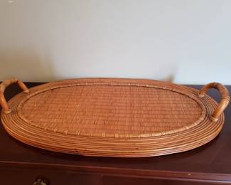 TRAY WITH HANDLES