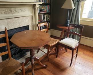 SHAKER CHAIR, SIDE TABLES & CHAIRS