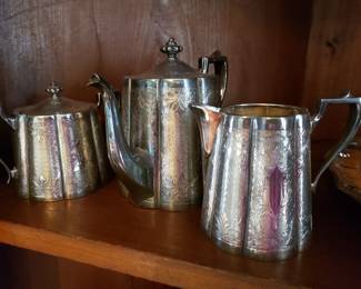 SILVERPLATE TEA SET