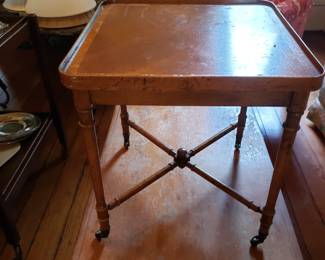 FAUX BAMBOO END TABLE