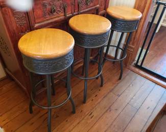 SET OF 3 BARSTOOLS