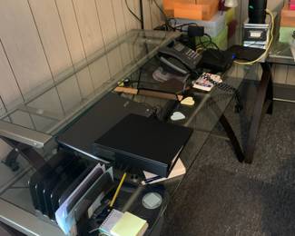 Office supplies and desks