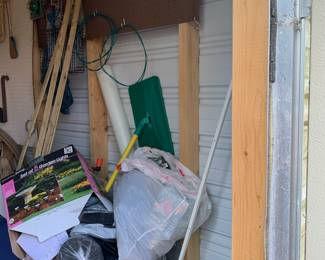 Inside the outbuilding