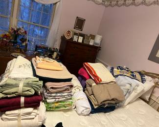 Linens - king, queen, full, and twin