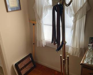 Brass hall tree