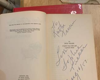 Sophie Tucker autobiography with autograph