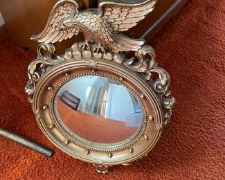 Vintage eagle convex mirror
