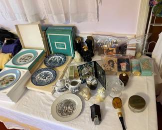Avon products collection and collector plates