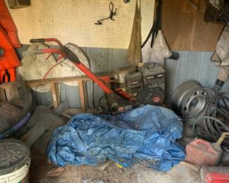 Inside the outbuilding